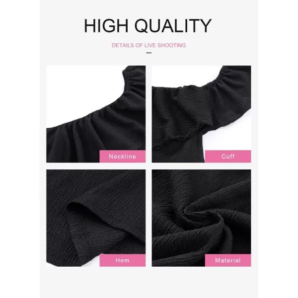 Dokotoo Womens One Shoulder Tops Ruffled Solid Tunic Shirts Sleeveless Loose Tank Top