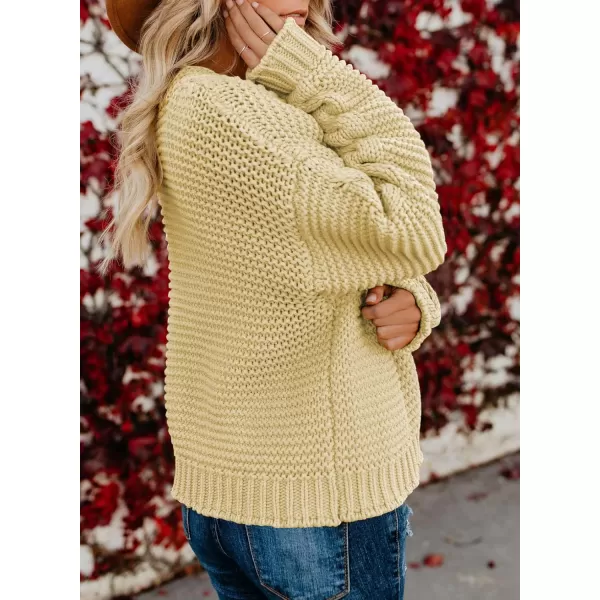 Dokotoo Womens Open Front Long Sleeve Chunky Knit Cardigan Sweaters Loose Outwear Coat
