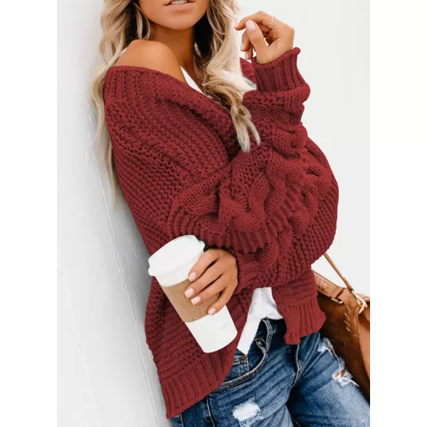 Dokotoo Womens Open Front Long Sleeve Chunky Knit Cardigan Sweaters Loose Outwear Coat