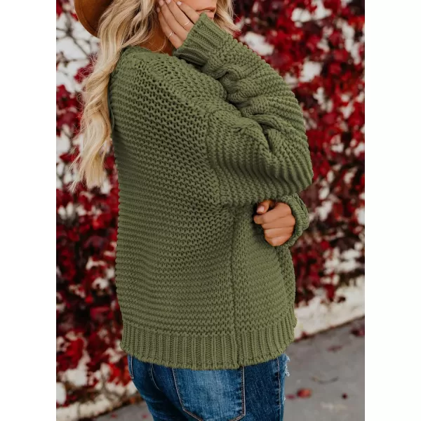 Dokotoo Womens Open Front Long Sleeve Chunky Knit Cardigan Sweaters Loose Outwear Coat