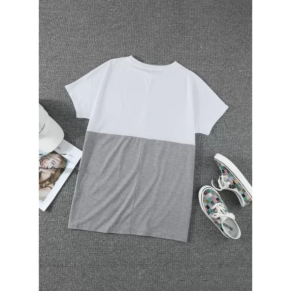 Dokotoo Womens Summer Casual Shirts Short Sleeve Tunic Tops with Pockets