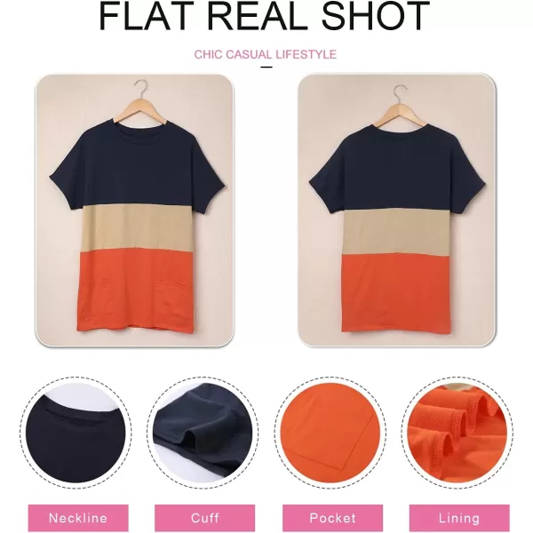 Dokotoo Womens Summer Casual Shirts Short Sleeve Tunic Tops with Pockets