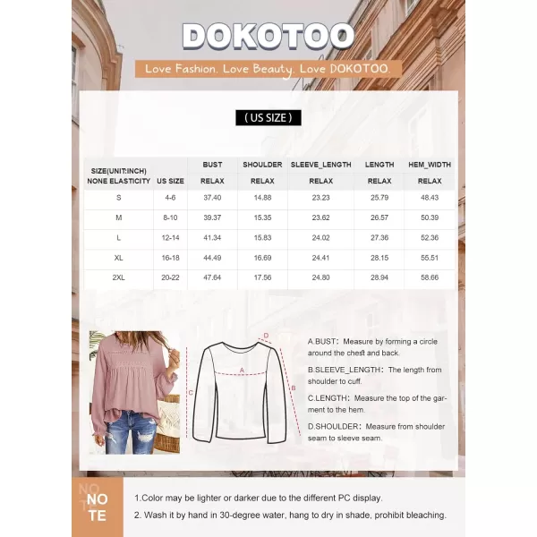 Dokotoo Womens Summer Tops Crewneck Lace Crochet Short Sleeve Shirts Casual Chiffon Blouses