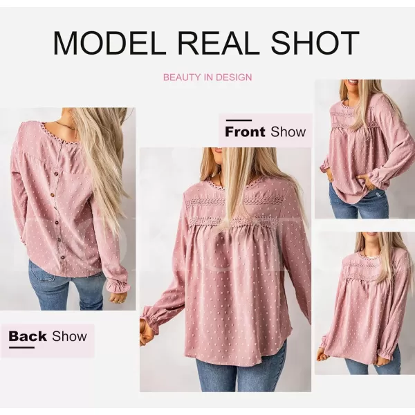 Dokotoo Womens Summer Tops Crewneck Lace Crochet Short Sleeve Shirts Casual Chiffon Blouses