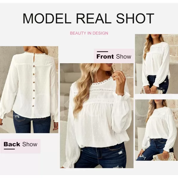 Dokotoo Womens Summer Tops Crewneck Lace Crochet Short Sleeve Shirts Casual Chiffon Blouses