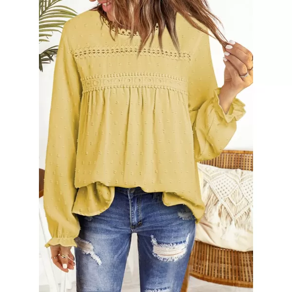 Dokotoo Womens Summer Tops Crewneck Lace Crochet Short Sleeve Shirts Casual Chiffon Blouses
