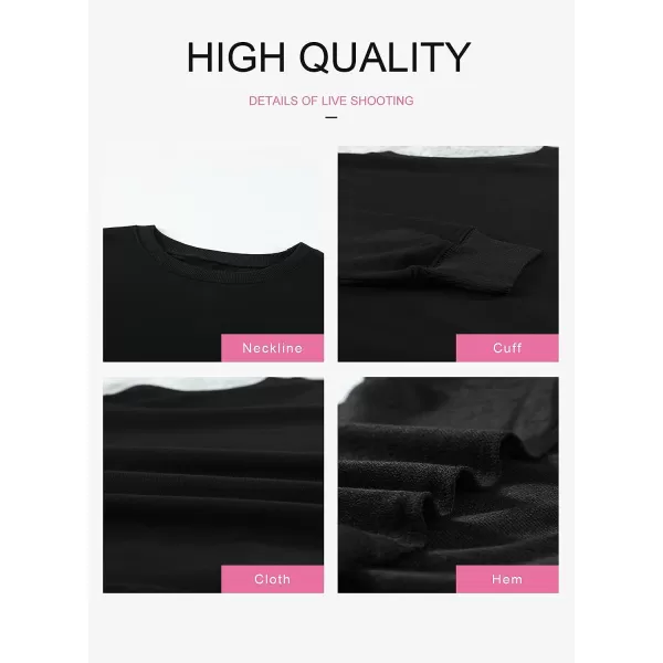 Dokotoo Womens Vintage Basic Oversized Crewneck Long Tunic Sweatshirts Pullover Tops
