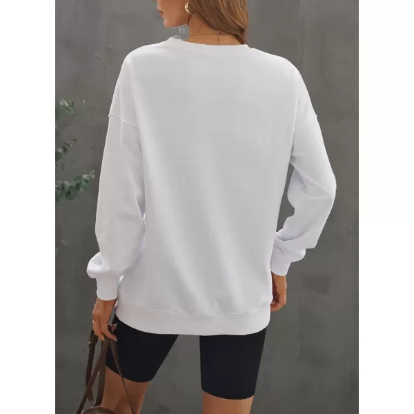Dokotoo Womens Vintage Basic Oversized Crewneck Long Tunic Sweatshirts Pullover Tops