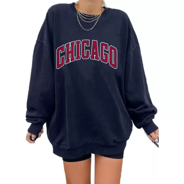 Dokotoo Womens Vintage Basic Oversized Crewneck Long Tunic Sweatshirts Pullover Tops