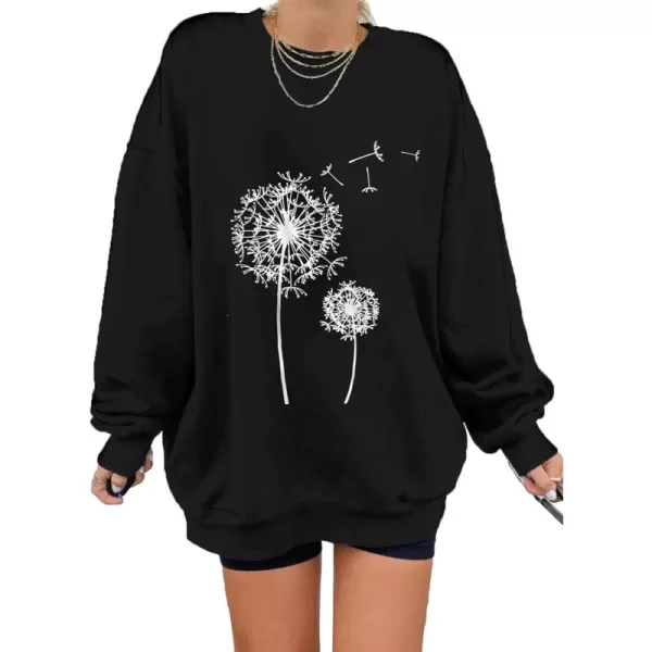 Dokotoo Womens Vintage Basic Oversized Crewneck Long Tunic Sweatshirts Pullover Tops