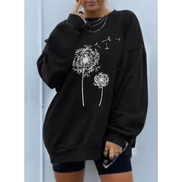 Dokotoo Womens Vintage Basic Oversized Crewneck Long Tunic Sweatshirts Pullover Tops