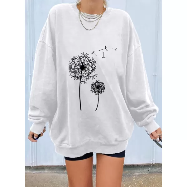 Dokotoo Womens Vintage Basic Oversized Crewneck Long Tunic Sweatshirts Pullover Tops