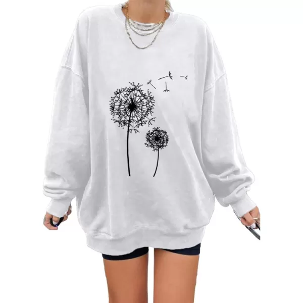 Dokotoo Womens Vintage Basic Oversized Crewneck Long Tunic Sweatshirts Pullover Tops