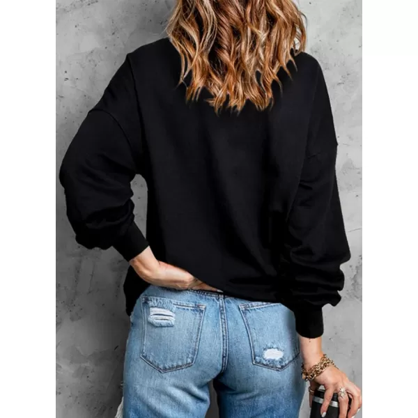 Dokotoo Womens Vintage Basic Oversized Crewneck Long Tunic Sweatshirts Pullover Tops