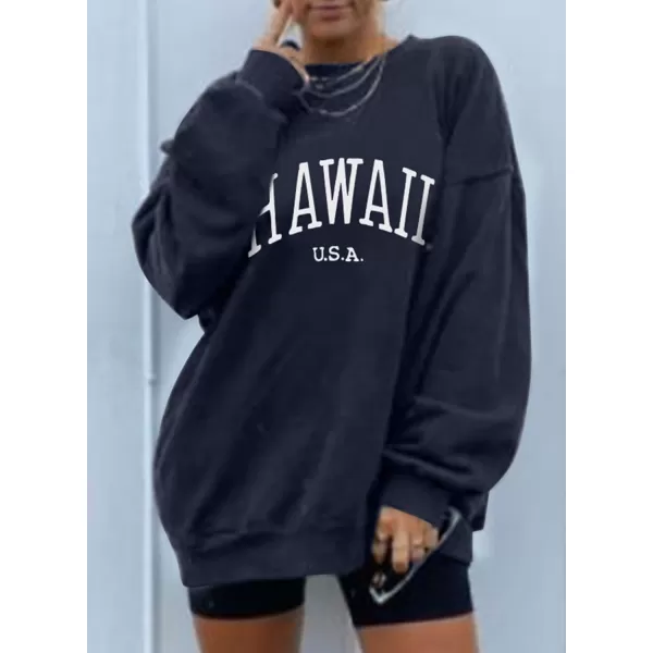 Dokotoo Womens Vintage Basic Oversized Crewneck Long Tunic Sweatshirts Pullover Tops