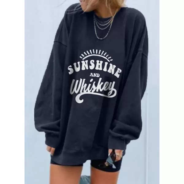 Dokotoo Womens Vintage Basic Oversized Crewneck Long Tunic Sweatshirts Pullover Tops