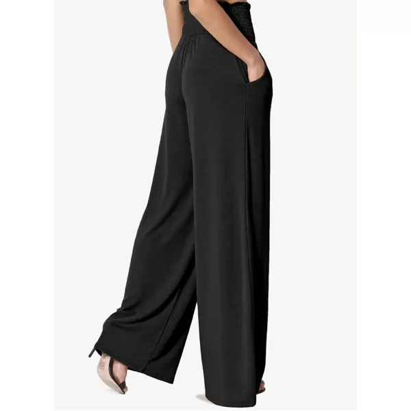 Dokotoo Women's Wide Leg Lounge Pants 2023 Flowy Pajama Pants Straight Leg High Waist Stretch Palazzo Pants