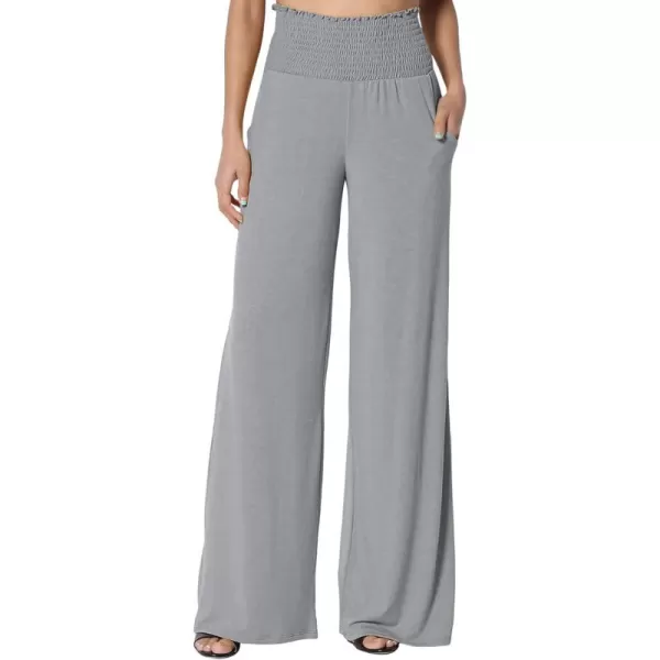 Dokotoo Women's Wide Leg Lounge Pants 2023 Flowy Pajama Pants Straight Leg High Waist Stretch Palazzo Pants