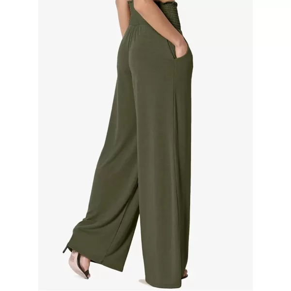 Dokotoo Women's Wide Leg Lounge Pants 2023 Flowy Pajama Pants Straight Leg High Waist Stretch Palazzo Pants