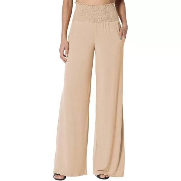 Dokotoo Women's Wide Leg Lounge Pants 2023 Flowy Pajama Pants Straight Leg High Waist Stretch Palazzo Pants