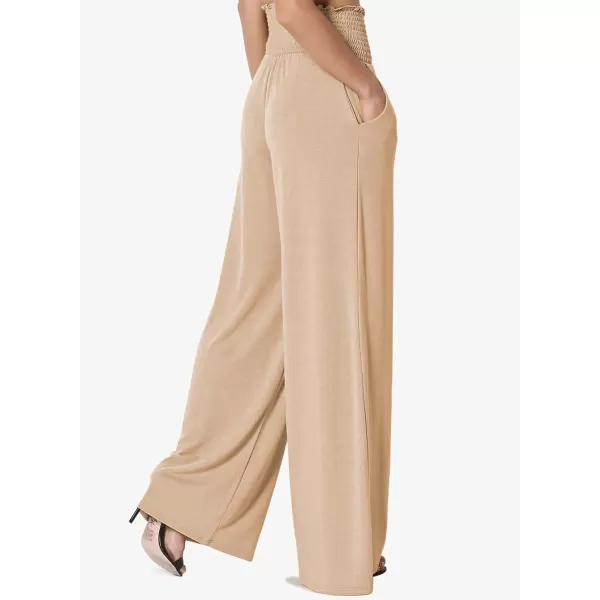 Dokotoo Women's Wide Leg Lounge Pants 2023 Flowy Pajama Pants Straight Leg High Waist Stretch Palazzo Pants