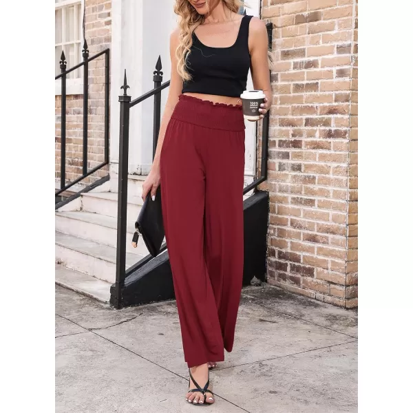 Dokotoo Women's Wide Leg Lounge Pants 2023 Flowy Pajama Pants Straight Leg High Waist Stretch Palazzo Pants