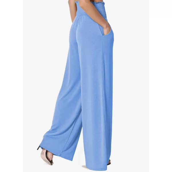 Dokotoo Women's Wide Leg Lounge Pants 2023 Flowy Pajama Pants Straight Leg High Waist Stretch Palazzo Pants