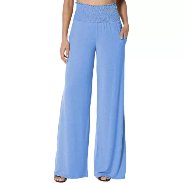 Dokotoo Women's Wide Leg Lounge Pants 2023 Flowy Pajama Pants Straight Leg High Waist Stretch Palazzo Pants