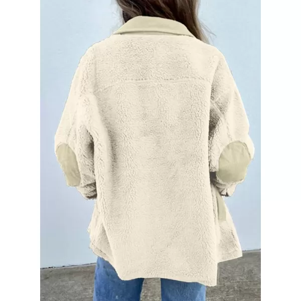 Dokotoo Womens Winter Coats Fleece Turn-down Collar Button Down Long Sleeve Sherpa Jackets with Pockets