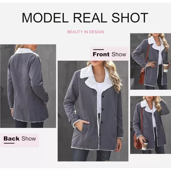 Dokotoo Womens Winter Warm Jean Jacket Stand Collar Wool Liner Sherpa Denim Coats Thicker Outerwear with Pockets