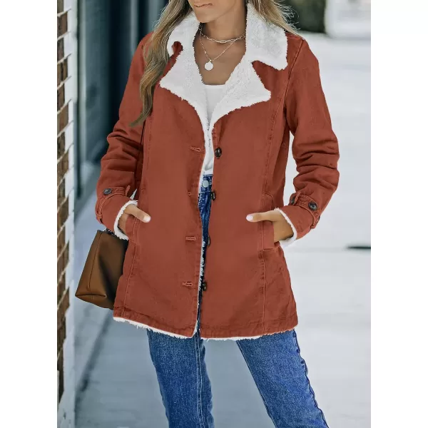 Dokotoo Womens Winter Warm Jean Jacket Stand Collar Wool Liner Sherpa Denim Coats Thicker Outerwear with Pockets