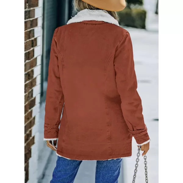Dokotoo Womens Winter Warm Jean Jacket Stand Collar Wool Liner Sherpa Denim Coats Thicker Outerwear with Pockets