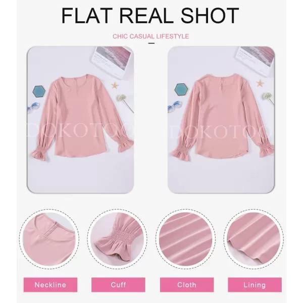 EVALESS Women's Ruff Long Sleeve Shirts Casual Loose Ladies Tops and Blouses for Women Fashion 2022