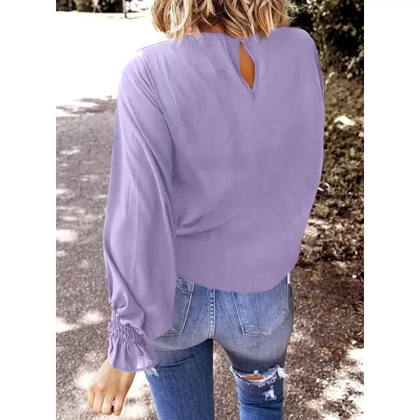 EVALESS Women's Ruff Long Sleeve Shirts Casual Loose Ladies Tops and Blouses for Women Fashion 2022