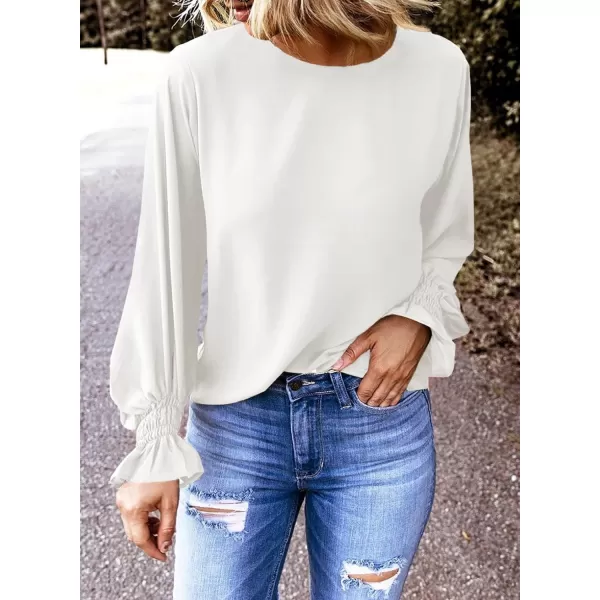 EVALESS Women's Ruff Long Sleeve Shirts Casual Loose Ladies Tops and Blouses for Women Fashion 2022