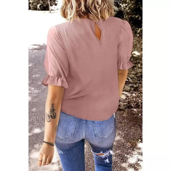 EVALESS Women's Ruff Long Sleeve Shirts Casual Loose Ladies Tops and Blouses for Women Fashion 2022