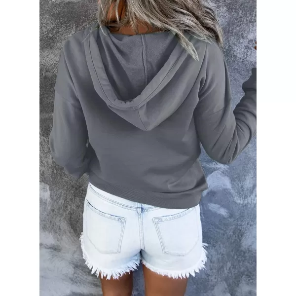 SHEWIN Women's Casual Hoodies Long Sleeve Solid Lightweight Pullover Tops Loose Sweatshirt with Pocket