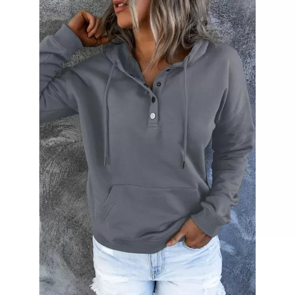 SHEWIN Women's Casual Hoodies Long Sleeve Solid Lightweight Pullover Tops Loose Sweatshirt with Pocket