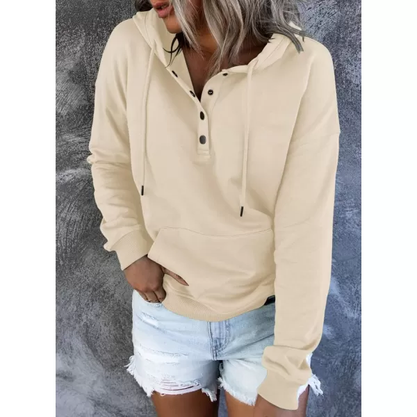 SHEWIN Women's Casual Hoodies Long Sleeve Solid Lightweight Pullover Tops Loose Sweatshirt with Pocket