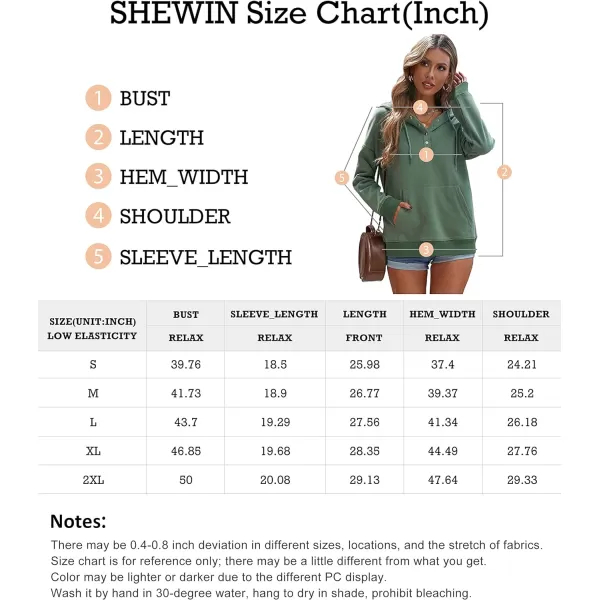 SHEWIN Women's Casual Hoodies Long Sleeve Solid Lightweight Pullover Tops Loose Sweatshirt with Pocket