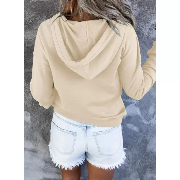 SHEWIN Women's Casual Hoodies Long Sleeve Solid Lightweight Pullover Tops Loose Sweatshirt with Pocket
