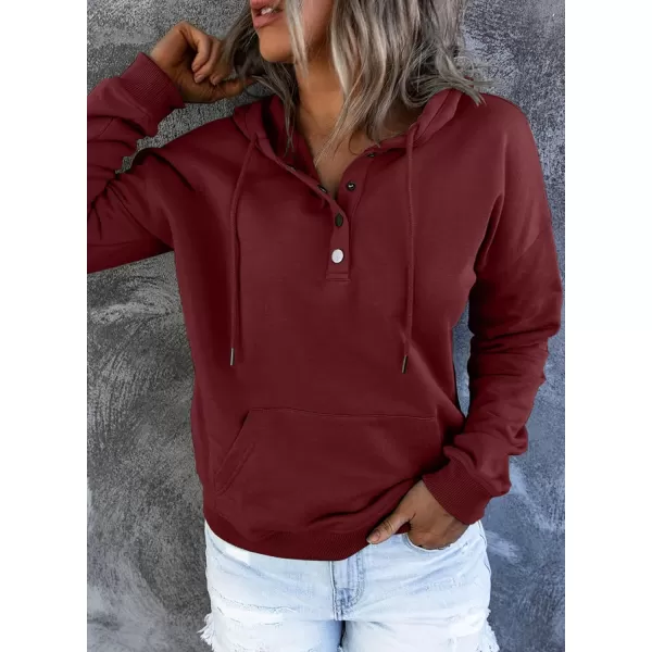 SHEWIN Women's Casual Hoodies Long Sleeve Solid Lightweight Pullover Tops Loose Sweatshirt with Pocket