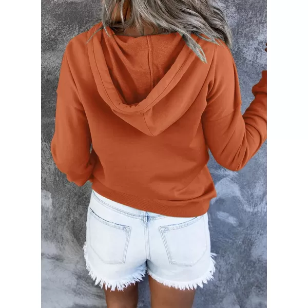 SHEWIN Women's Casual Hoodies Long Sleeve Solid Lightweight Pullover Tops Loose Sweatshirt with Pocket