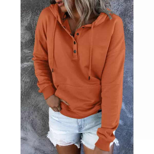 SHEWIN Women's Casual Hoodies Long Sleeve Solid Lightweight Pullover Tops Loose Sweatshirt with Pocket