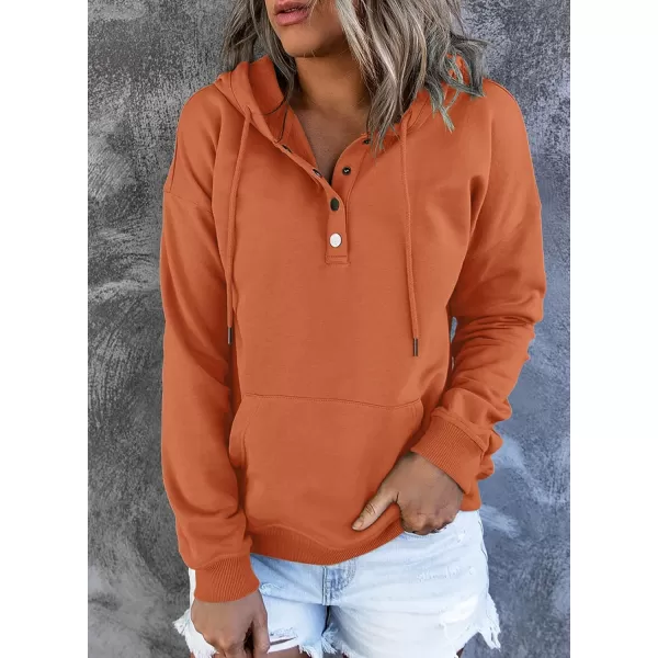 SHEWIN Women's Casual Hoodies Long Sleeve Solid Lightweight Pullover Tops Loose Sweatshirt with Pocket