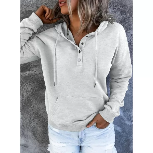SHEWIN Women's Casual Hoodies Long Sleeve Solid Lightweight Pullover Tops Loose Sweatshirt with Pocket