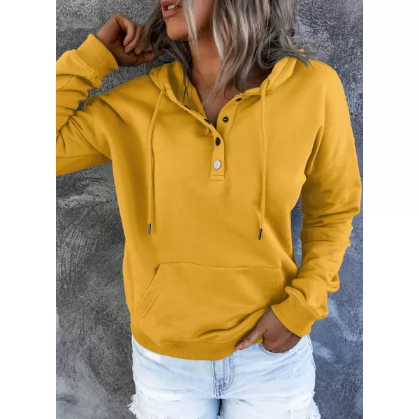SHEWIN Women's Casual Hoodies Long Sleeve Solid Lightweight Pullover Tops Loose Sweatshirt with Pocket