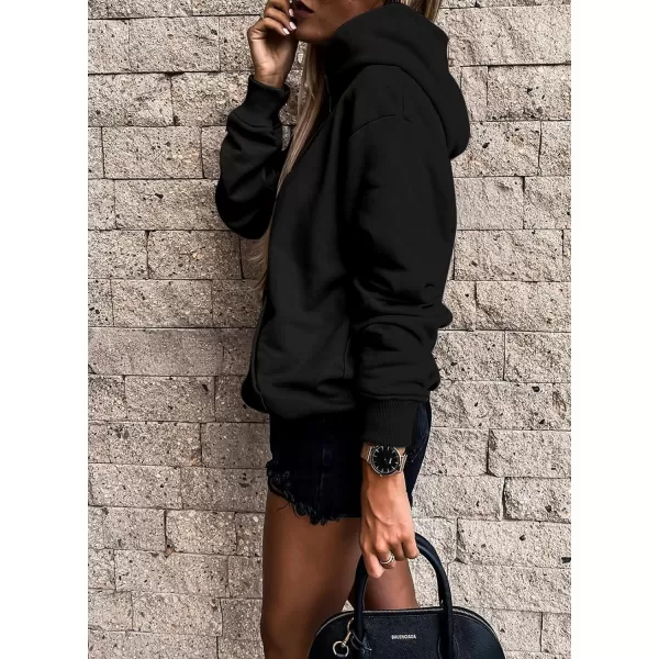 SHEWIN Women's Casual Hoodies Long Sleeve Solid Lightweight Pullover Tops Loose Sweatshirt with Pocket