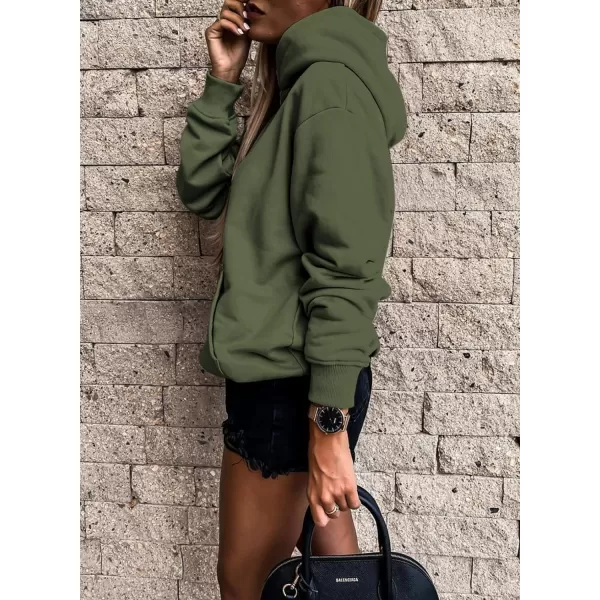 SHEWIN Women's Casual Hoodies Long Sleeve Solid Lightweight Pullover Tops Loose Sweatshirt with Pocket