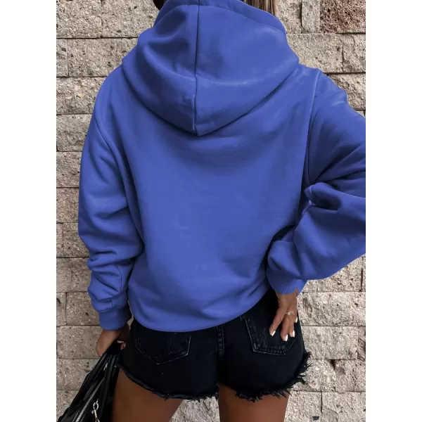 SHEWIN Women's Casual Hoodies Long Sleeve Solid Lightweight Pullover Tops Loose Sweatshirt with Pocket